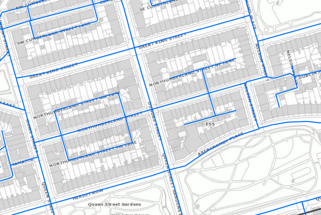 20mph zones around Northumberland Street