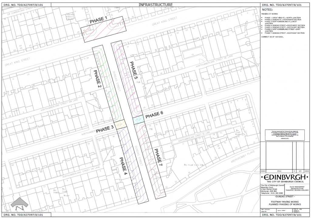 phase of works for dundas street pavements