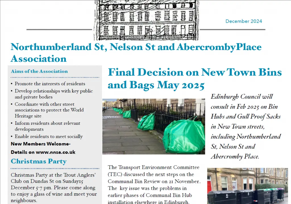 Association newsletter for December 2024.